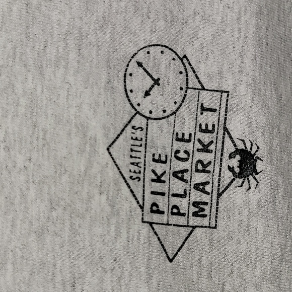 Vintage. Made in USA. Pike Place Market Seattle. Single-stitch. Tee shirt XL. - Picture 2 of 13